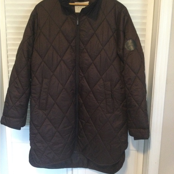 Kaffe KAlorelia Puffer Coat, Size 40, Dark Brown - Picture 2 of 8